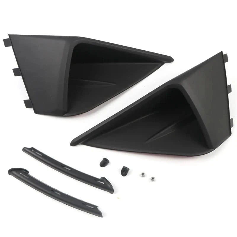 Front Hood Intake Vent Louvers & Fog Light Winglet Cover Trim for Ford Mustang 2018–2022 | Aggressive Front-End Styling Upgrade