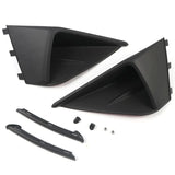 Front Hood Intake Vent Louvers & Fog Light Winglet Cover Trim for Ford Mustang 2018–2022 | Aggressive Front-End Styling Upgrade