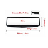 LED Ambient Interior Rearview Mirror – Wide View Flat Mirror Upgrade for Enhanced Cabin Style