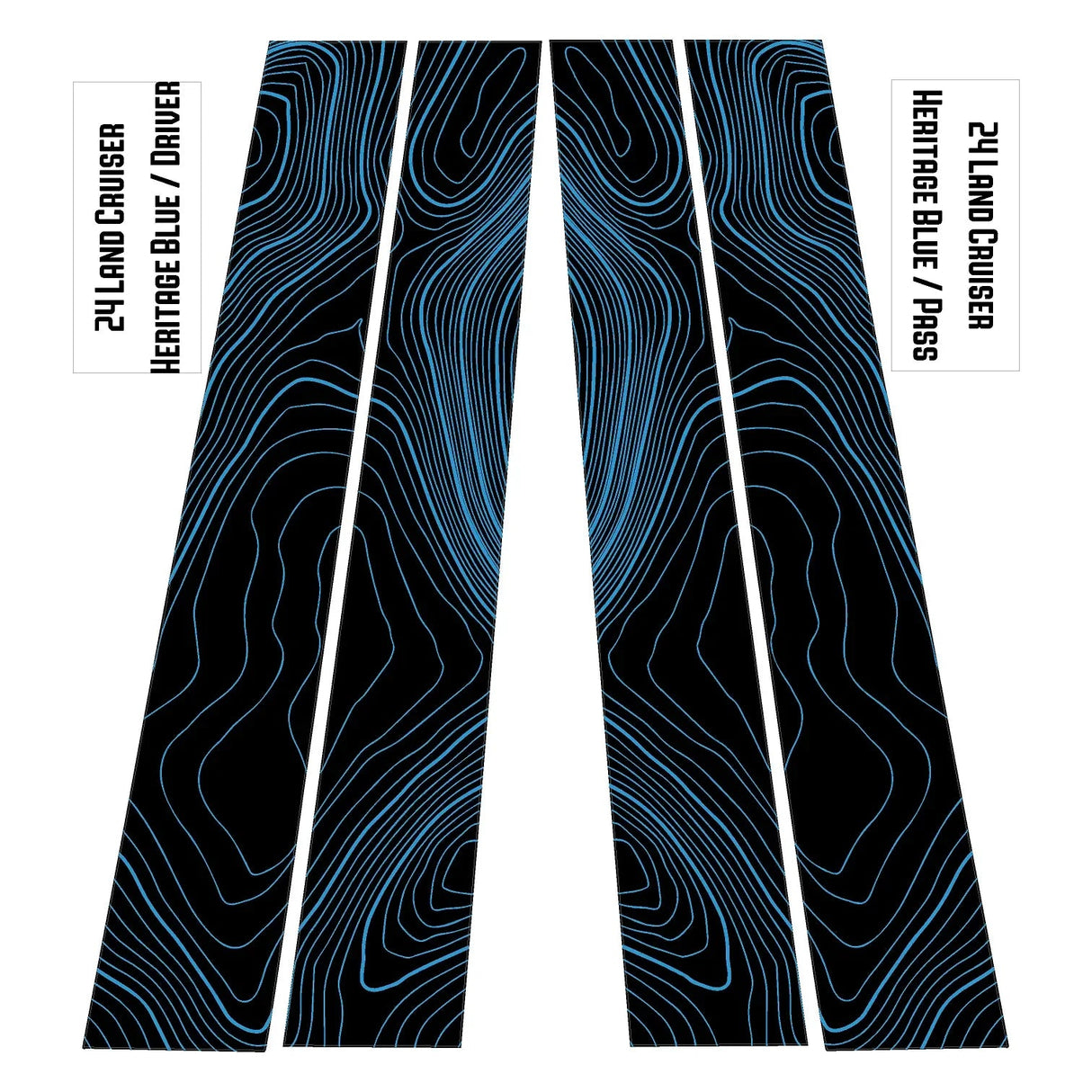 Topographic B Pillar Overlays - 2024+ Land Cruiser / GX 550