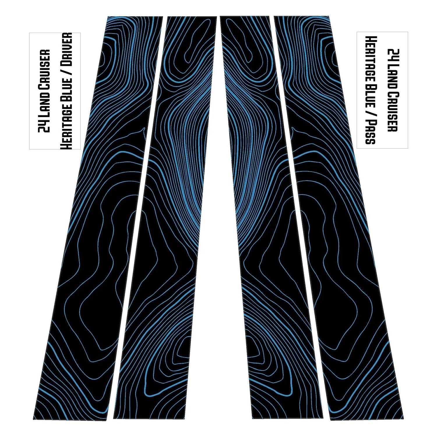 Topographic B Pillar Overlays - 2024+ Land Cruiser / GX 550