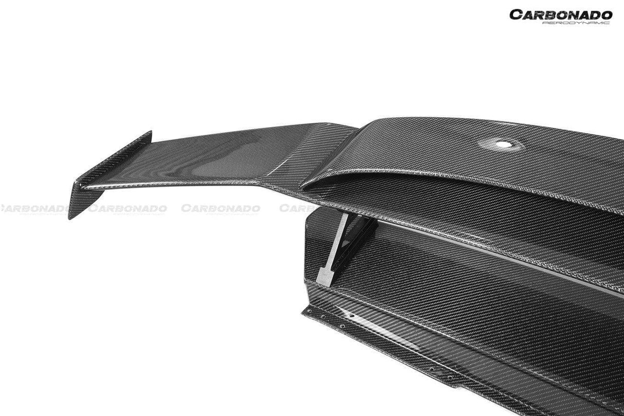 2015-2025 Lamborghini Huracan LP610  LP580  Evo  Tecnica MD Style Carbon Fiber Trunk Spoiler with Base