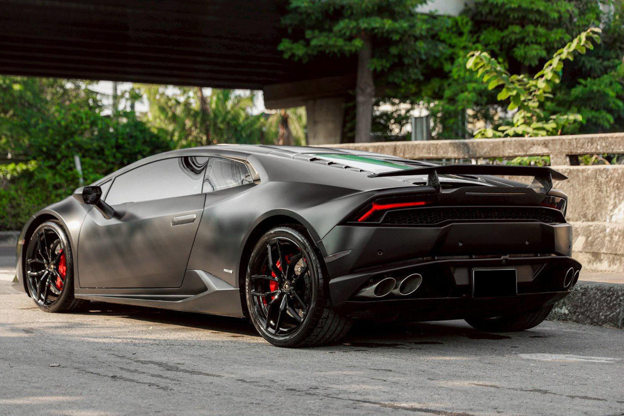 2015-2025 Lamborghini Huracan LP610 & LP580 & EVO Tecnica Style Dry Carbon Fiber Trunk Spoiler Wing