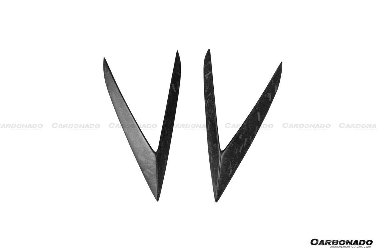 2015-2019 Lamborghini Huracan LP610 RZS Style Carbon Fiber Side Skirts Vent Canards
