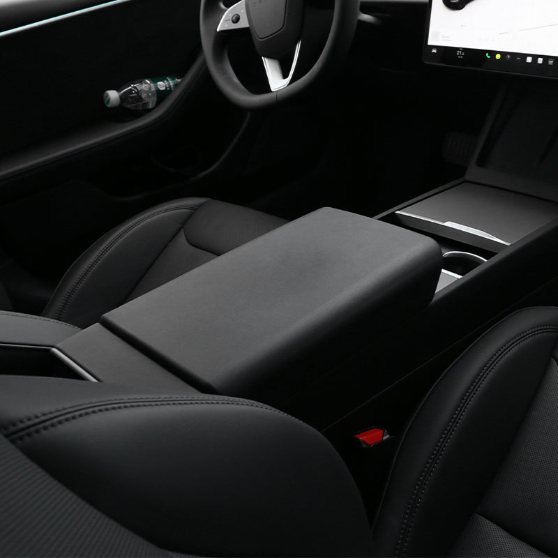 Center Console Lid Armrest Cover Pad for 2024-2026 Tesla Model 3 Highland & 2026 Model Y