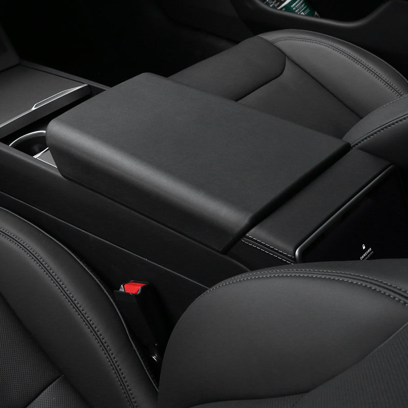 Center Console Lid Armrest Cover Pad for 2024-2026 Tesla Model 3 Highland & 2026 Model Y