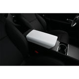 2024-2025 Tesla Model 3 White Center Console Lid Armrest Cover Pad TPE