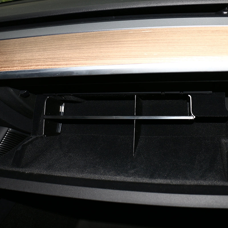 2017-2021 Tesla Model Y 3 Black Glove Compartment Storage Organizer PP
