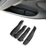 2020-2023 Tesla Model Y Black Door Side Storage Box Injection TPE 4PCS