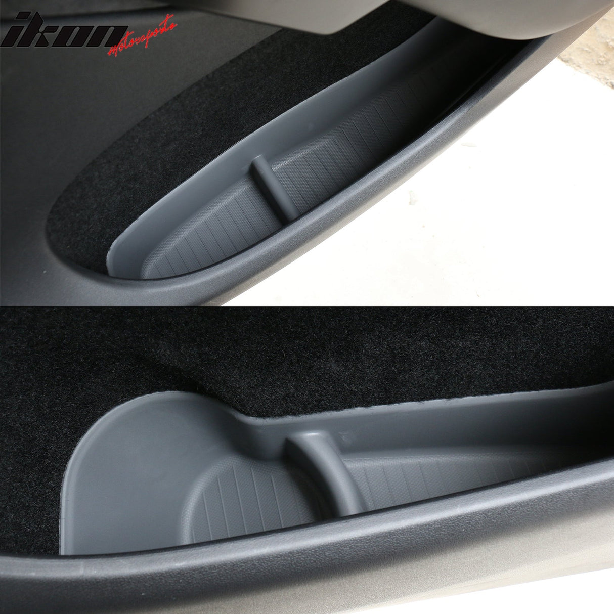 2020-2023 Tesla Model Y Black Door Side Storage Box Injection TPE 4PCS