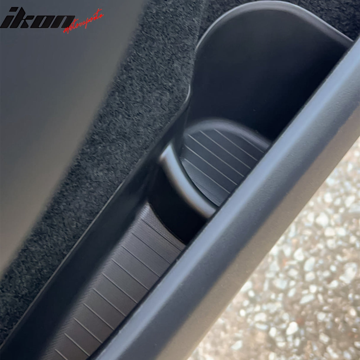 2020-2023 Tesla Model Y Black Door Side Storage Box Injection TPE 4PCS