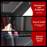 2021-2025 Ford Bronco 2/4 Dr Black Front Door Storage Box TPE+ABS 2PCS