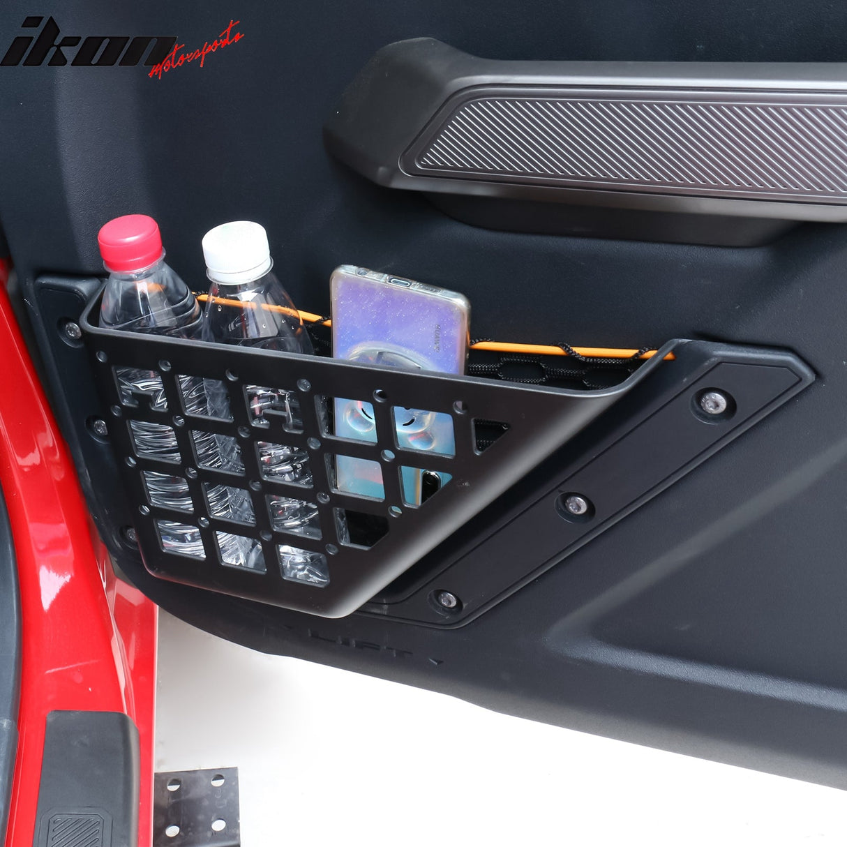 2021-2025 Ford Bronco 2/4 Door Black Front Door Storage Box ABS 2PCS