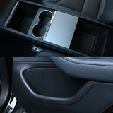 2024-2025 Tesla Model 3 Door Side+Center Armrest+Console Storage Box