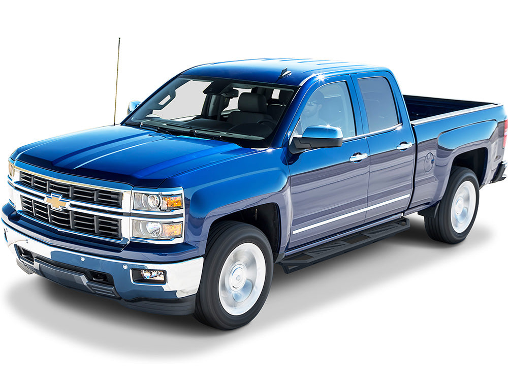 Stainless Steel Both Sides Truck Armor Chevy Silverado 1500\Chevy Silverado 1500 LD\Chevy Silverado 2500\Chevy Silverado 3500\GMC Sierra 1500\GMC Sierra 1500 Limited\GMC Sierra 2500\GMC Sierra 3500 IA03SAI5B