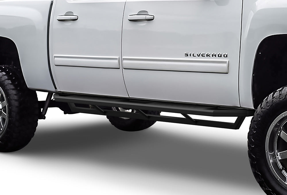 Stainless Steel Both Sides Truck Armor 2001-2007 Chevy/GMC Silverado/Sierra "Classic" 1500/1500HD/2500/2500HD/3500 Crew Cab / IA03SJJ1B