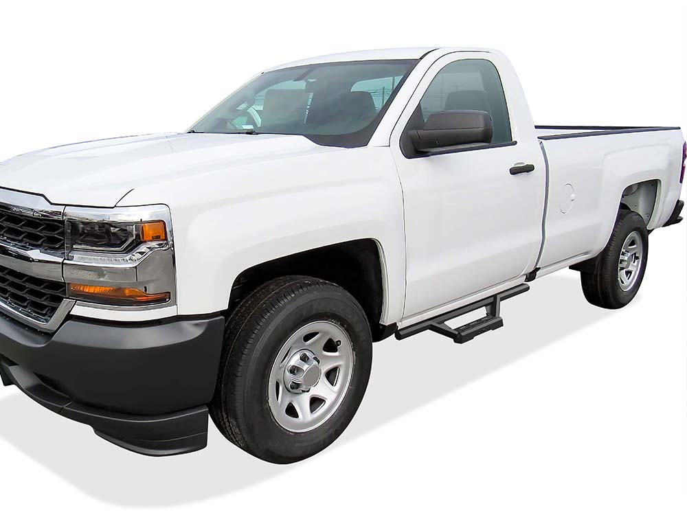 Stainless Steel with 6061 Aluminum Step Pad Both Sides Nerf Bar M3 Chevy Silverado 1500\Chevy Silverado 1500 LD\Chevy Silverado 2500\Chevy Silverado 3500\GMC Sierra 1500\GMC Sierra 1500 Limited\GMC Sierra 2500\GMC Sierra 3500 IA03WAI6B