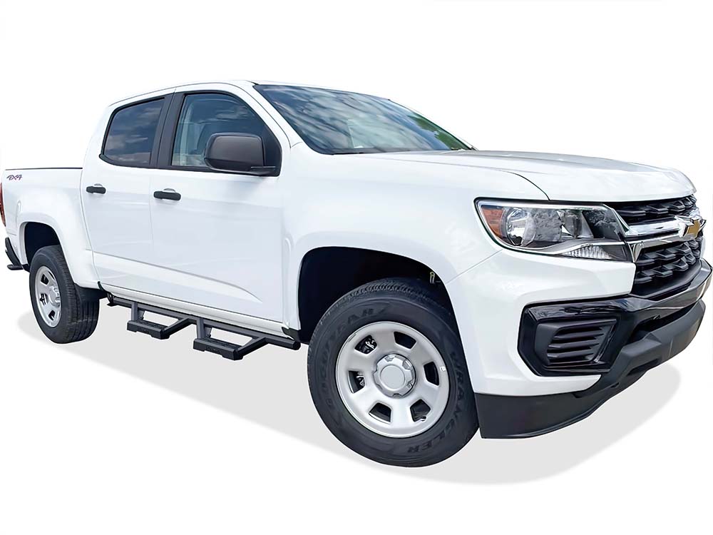 Stainless Steel with 6061 Aluminum Step Pad Both Sides Nerf Bar M3 2015-2026 Chevy Colorado Crew Cab\ 2015-2026 GMC Canyon Crew Cab IA03WAI7B