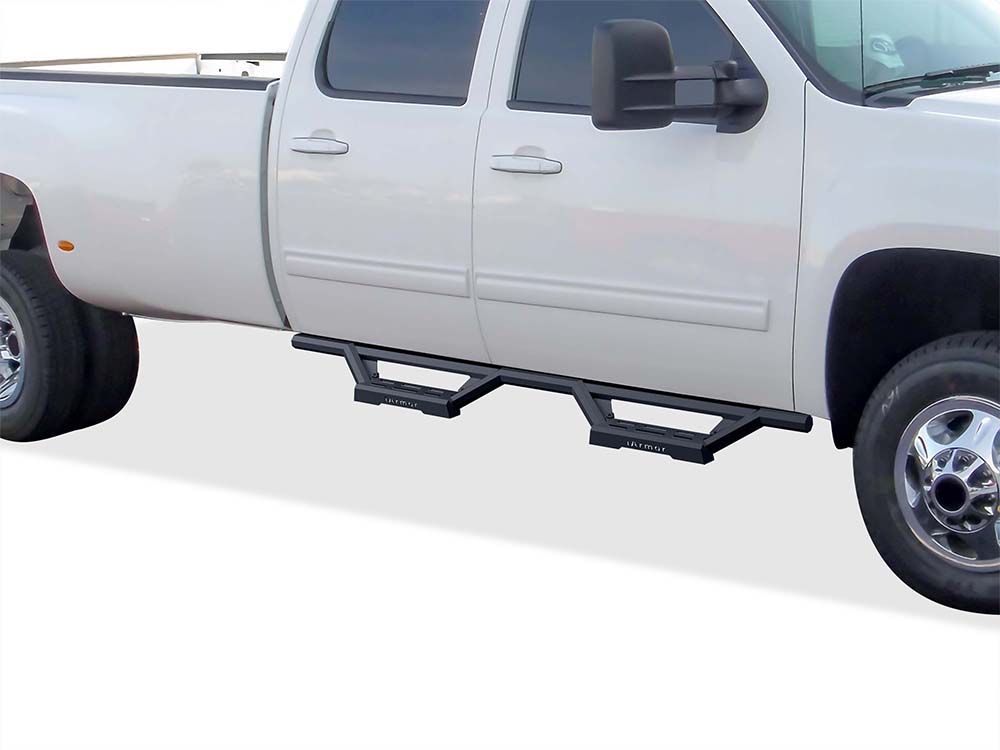 Stainless Steel with 6061 Aluminum Step Pad Both Sides Nerf Bar M3 2001-2007 Chevy/GMC Silverado/Sierra "Classic" 1500/1500HD/2500/2500HD/3500 Crew Cab IA03WJJ1B