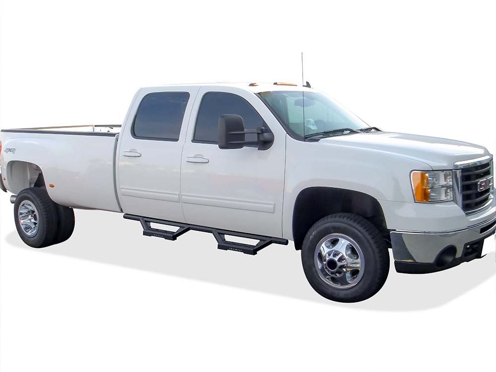 Stainless Steel with 6061 Aluminum Step Pad Both Sides Nerf Bar M3 2001-2007 Chevy/GMC Silverado/Sierra "Classic" 1500/1500HD/2500/2500HD/3500 Crew Cab IA03WJJ1B