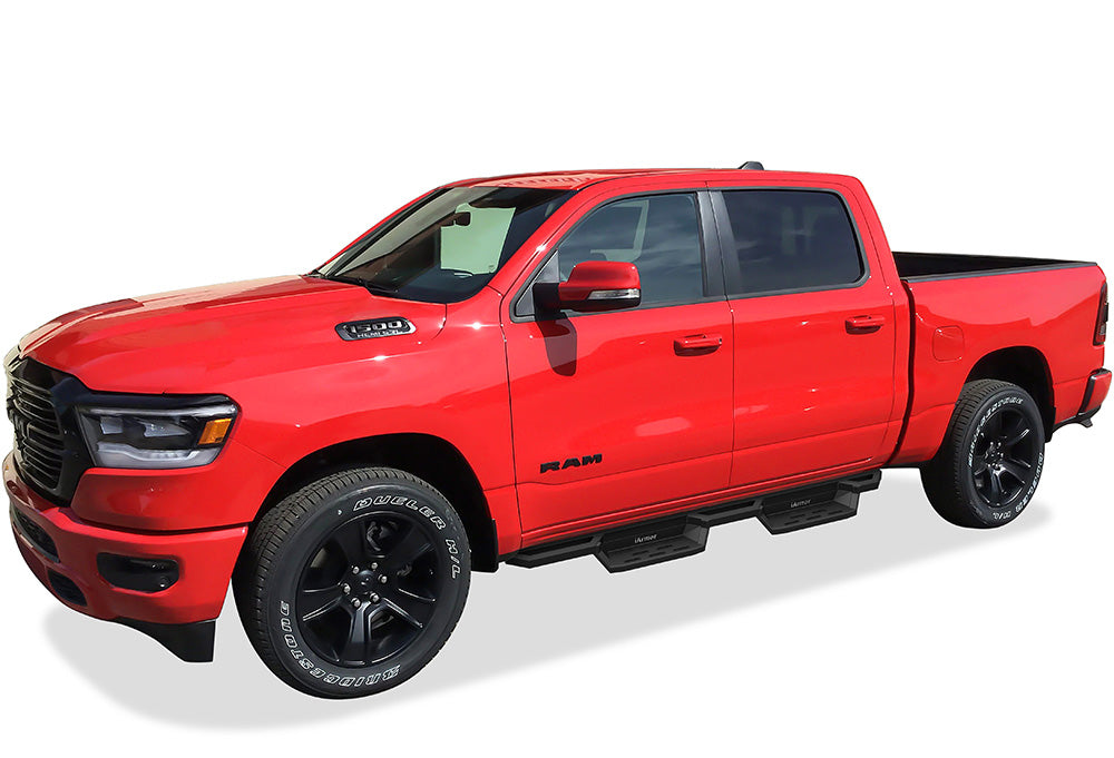 Stainless Steel Both Sides Nerf Bar ST 2019-2026 Ram 1500 Crew Cab (Excl. 2019-2024 Ram 1500 Classic) IA04NBE8B