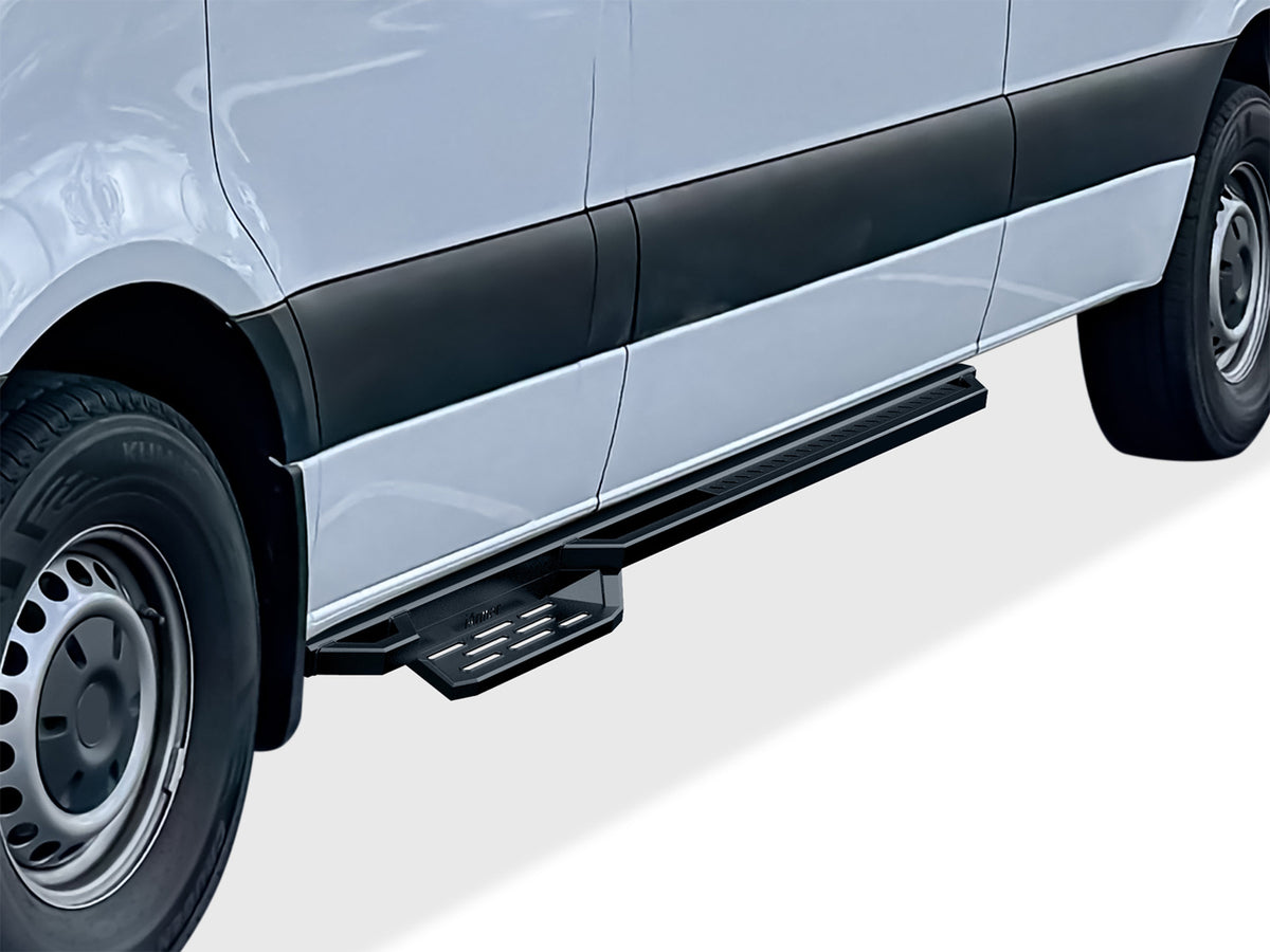 Stainless Steel Both Sides Nerf Bar ST 2007-2009 Dodge Sprinter\ 2007-2009 Freightliner Sprinter\ 2010-2026 Mercedes-Benz Sprinter (Full Size)\ (Excl. Passenger Van With Rear A/C and 2015 4X4) IA04NDB3H