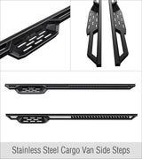 Stainless Steel Both Sides Nerf Bar ST 2007-2009 Dodge Sprinter\ 2007-2009 Freightliner Sprinter\ 2010-2026 Mercedes-Benz Sprinter (Full Size)\ (Excl. Passenger Van With Rear A/C and 2015 4X4) IA04NDB3H