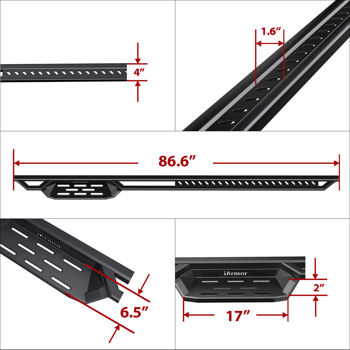 Stainless Steel Both Sides Nerf Bar ST 2007-2009 Dodge Sprinter\ 2007-2009 Freightliner Sprinter\ 2010-2026 Mercedes-Benz Sprinter (Full Size)\ (Excl. Passenger Van With Rear A/C and 2015 4X4) IA04NDB3H