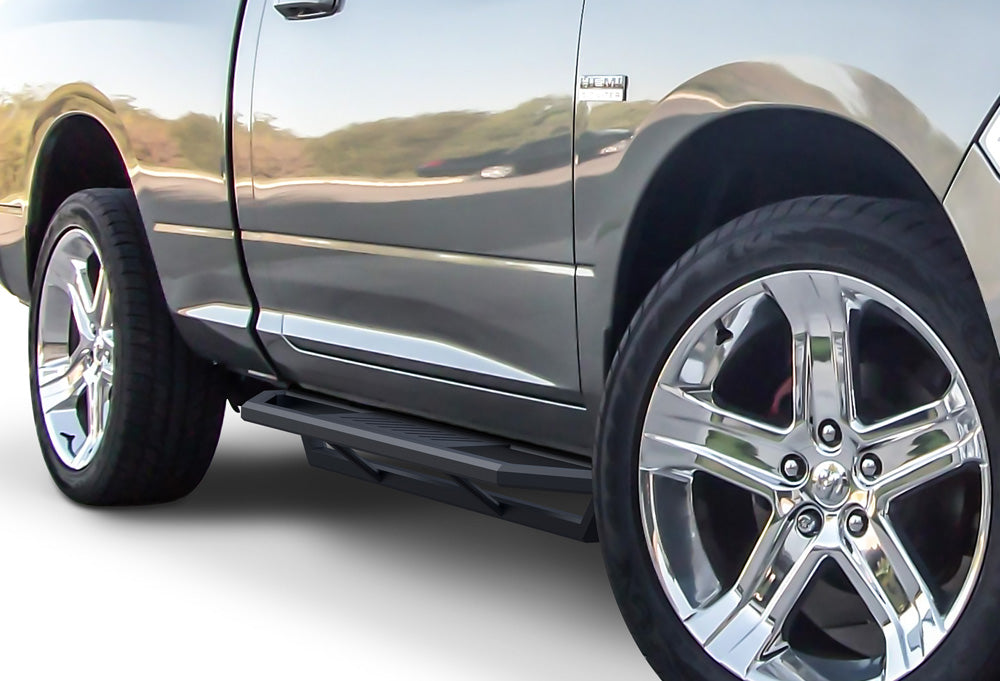 Stainless Steel Both Sides Truck Armor 2009-2018 Dodge Ram 1500 Regular Cab (Incl. 2019-2024 Ram 1500 Classic)\ 2010-2026 Dodge Ram 2500/3500/4500/5500 Regular Cab\ (Exclude Chassis Cab Diesel Models) IA04SAG8B