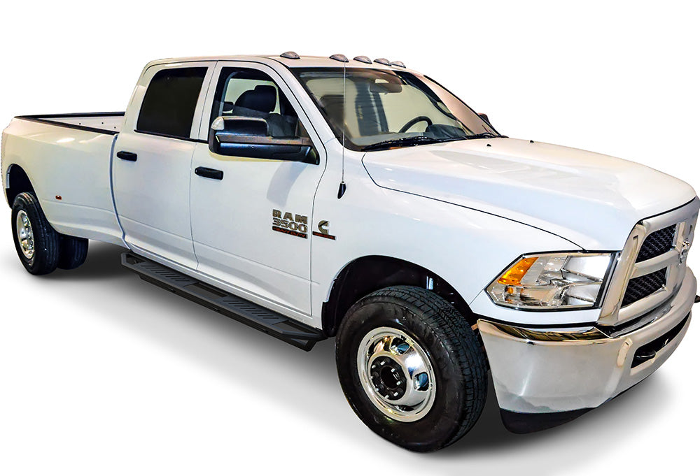 Stainless Steel Both Sides Truck Armor 2009-2018 Dodge Ram 1500 Crew Cab (Incl. 2019-2024 Ram 1500 Classic)\ 2010-2026 Dodge RAM 2500/3500/4500/5500 Crew Cab\ (Excl. Chassis Cab With Diesel Models) IA04SBJ8B
