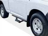 Stainless Steel with 6061 Aluminum Step Pad Both Sides Nerf Bar M3 2009-2018 Dodge Ram 1500 Regular Cab (Incl. 2019-2024 Ram 1500 Classic)\ 2010-2026 Dodge Ram 2500/3500/4500/5500 Regular Cab\ (Exclude Chassis Cab Diesel Models) IA04WAG8B