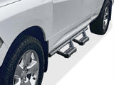 Stainless Steel with 6061 Aluminum Step Pad Both Sides Nerf Bar M3 2009-2018 Dodge Ram 1500 Quad Cab (Incl. 2019-2024 RAM 1500 Classic) IA04WAG9B