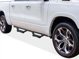 Stainless Steel with 6061 Aluminum Step Pad Both Sides Nerf Bar M3 2019-2026 Ram 1500 Crew Cab (Excl. 2019-2024 Ram 1500 Classic) IA04WBE8B