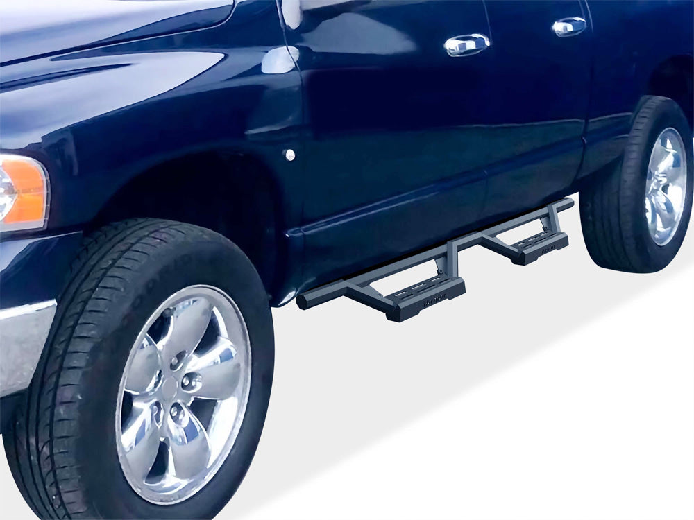 Stainless Steel with 6061 Aluminum Step Pad Both Sides Nerf Bar M3 2002-2008 Dodge Ram 1500 Quad Cab\ 2003-2009 Dodge Ram 2500/3500 Quad Cab IA04WJJ2B