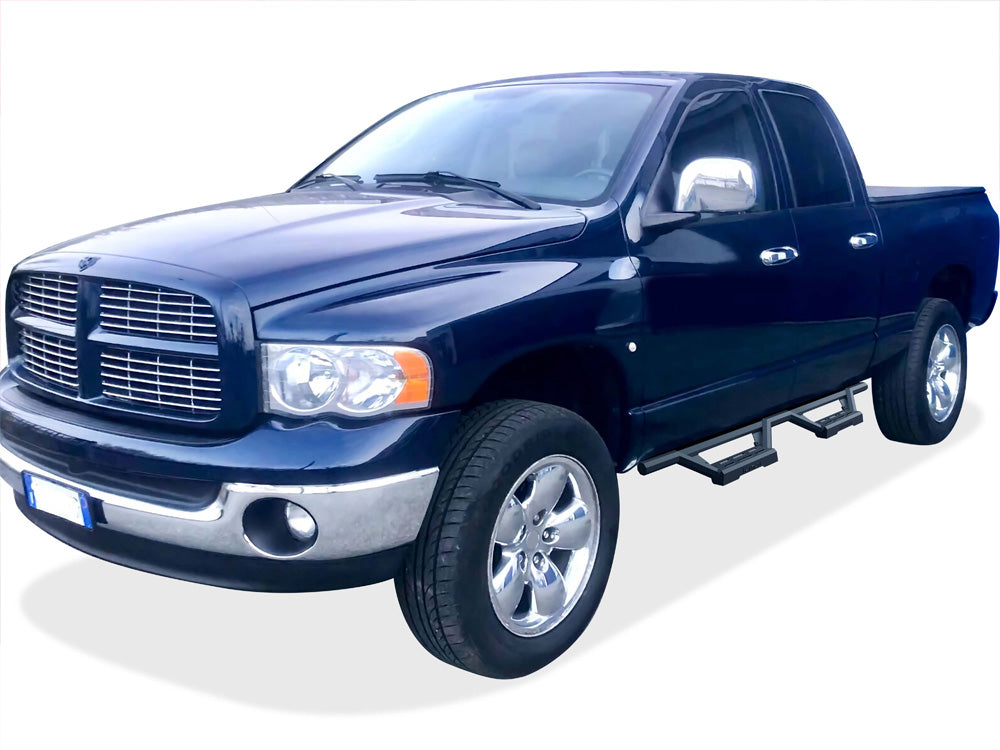 Stainless Steel with 6061 Aluminum Step Pad Both Sides Nerf Bar M3 2002-2008 Dodge Ram 1500 Quad Cab\ 2003-2009 Dodge Ram 2500/3500 Quad Cab IA04WJJ2B