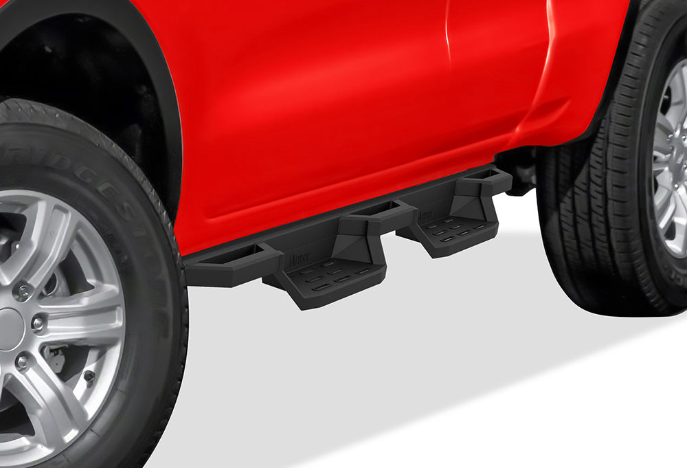 Stainless Steel Both Sides Nerf Bar ST 2019-2023 Ford Ranger Super Cab  (with 2 Full Size Doors and 2 Suicide Doors) IA06NCA3B