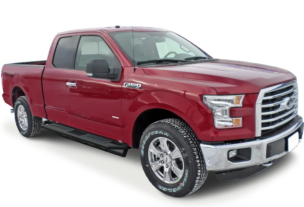 Stainless Steel Both Sides Truck Armor 2015-2026 Ford F-150 Super Cab\ 2017-2026 Ford F-250/F-350/F-450/F-550 Super Duty Super Cab IA06SAH8B
