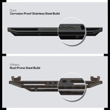 Stainless Steel Both Sides Truck Armor 2015-2026 Ford F-150 Regular Cab (Excl. 2022-2026 F-150 Lighting EV)\ 2017-2026 Ford F-250/F-350/F-450/F-550 Super Duty Regular Cab IA06SAH9B