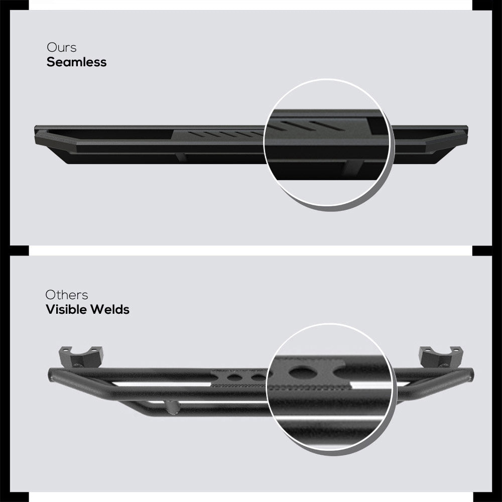 Stainless Steel Both Sides Truck Armor 2015-2026 Ford F-150 Regular Cab (Excl. 2022-2026 F-150 Lighting EV)\ 2017-2026 Ford F-250/F-350/F-450/F-550 Super Duty Regular Cab IA06SAH9B