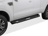 Stainless Steel Both Sides Truck Armor 2019-2023 Ford Ranger Super Cab (with 2 Full Size Doors and 2 Suicide Doors) IA06SCA3B