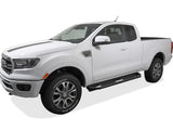 Stainless Steel Both Sides Truck Armor 2019-2023 Ford Ranger Super Cab (with 2 Full Size Doors and 2 Suicide Doors) IA06SCA3B