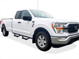 Stainless Steel with 6061 Aluminum Step Pad Both Sides Nerf Bar M3 2015-2026 Ford F-150 Super Cab\ 2017-2026 Ford F-250/F-350/F-450/F-550 Super Duty Super Cab IA06WAH8B