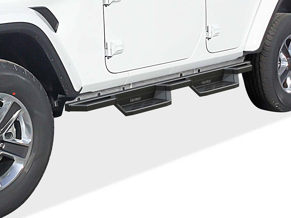 Stainless Steel Both Sides Nerf Bar ST 2018-2026 Jeep Wrangler JL 4-Door, Incl. 2021-2026 4XE IA10NAA1B