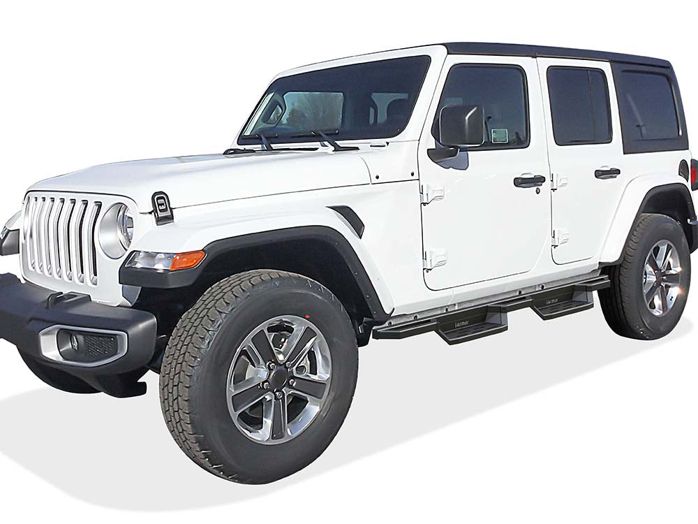Stainless Steel Both Sides Nerf Bar ST 2018-2026 Jeep Wrangler JL 4-Door, Incl. 2021-2026 4XE IA10NAA1B
