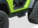 Stainless Steel Both Sides Nerf Bar ST 2007-2018 Jeep Wrangler JK 2-Door (Factory sidesteps or rock rails have to be removed) IA10NAJ6B
