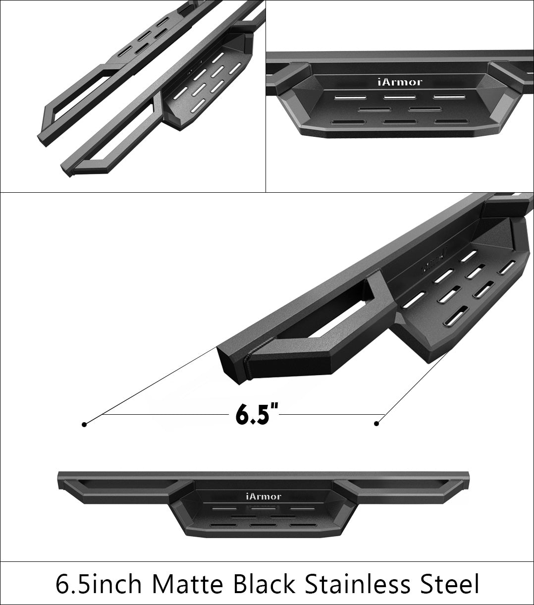 Stainless Steel Both Sides Nerf Bar ST 1987-2006 Jeep Wrangler IA10NJH4B
