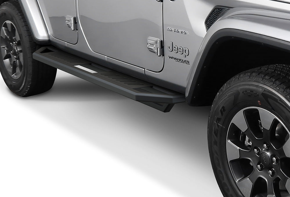 Stainless Steel Both Sides Truck Armor 2018-2026 Jeep Wrangler JL 4-Door, Incl. 2021-2026 4XE IA10SAA1B