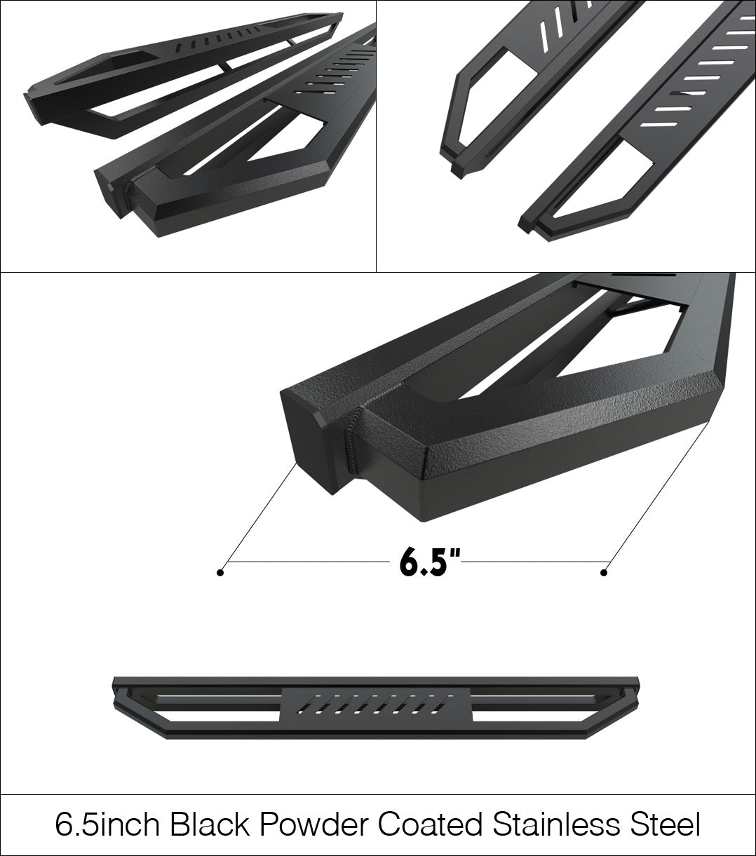Stainless Steel Both Sides Truck Armor 2018-2026 Jeep Wrangler JL 2-Door IA10SAA6B