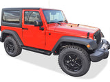 Stainless Steel Both Sides Truck Armor 2007-2018 Jeep Wrangler JK 2-Door (Factory sidesteps or rock rails have to be removed) IA10SAJ6B
