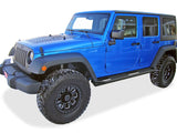 Stainless Steel Both Sides Truck Armor 2007-2018 Jeep Wrangler JK 4-Door (Factory sidesteps or rock rails have to be removed) IA10SAJ7B